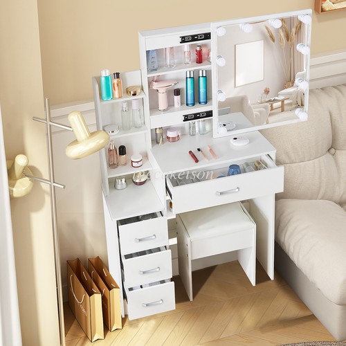 White dressing table - dressing, with