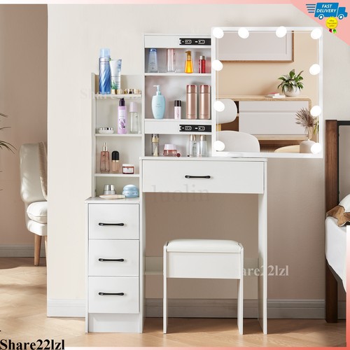 Vanity table with led - table,