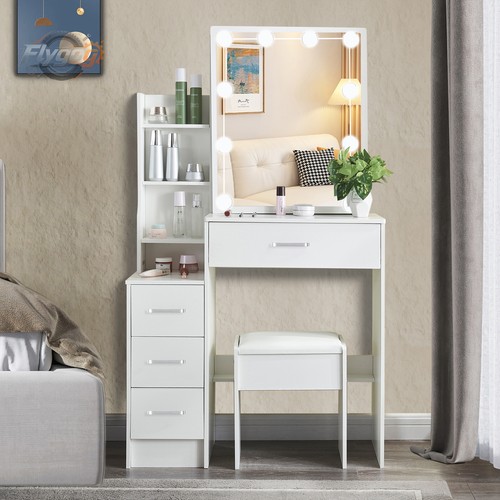 White vanity table - white, dressing