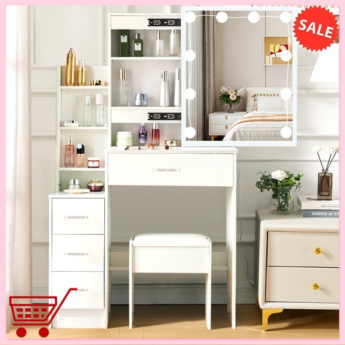 White dressing table - table, with