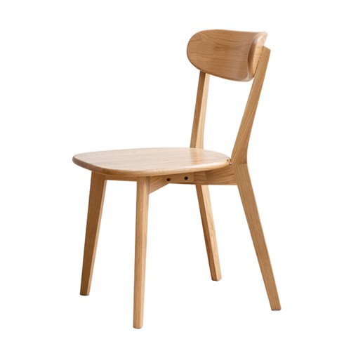 Solid oak dining chair - solid,